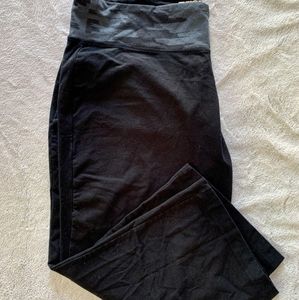 Black and Grey Capri wide cut leggings